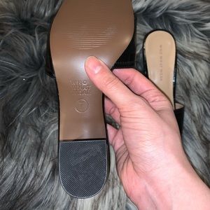 kalyn croc heeled mules